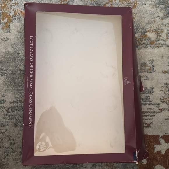 VINTAGE 12 days of Christmas glass ornaments - Picture 2 of 7